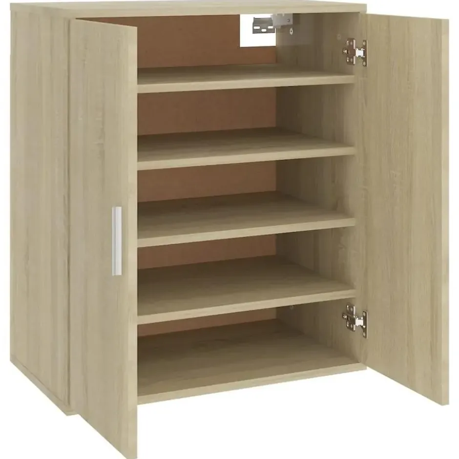 vidaXL - Schoenenkast - Bruin - Bewerkt hout - 60 x 35 x 70 cm