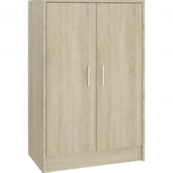 vidaXL - Schoenenkast - Bruin - Bewerkt hout - 60 x 35 x 92 cm