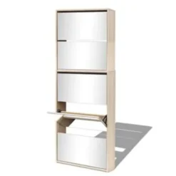 vidaXL - Schoenenkast - Bruin - Bewerkt hout