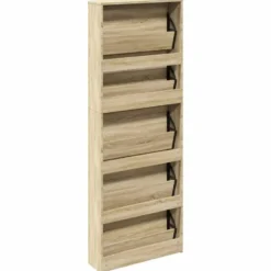 vidaXL - Schoenenkast - Bruin - Bewerkt hout