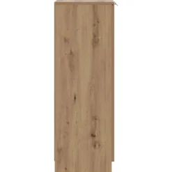 vidaXL - Schoenenkast met 2 deuren - Artisanaal eiken - Hout - 59x35x100.5 cm