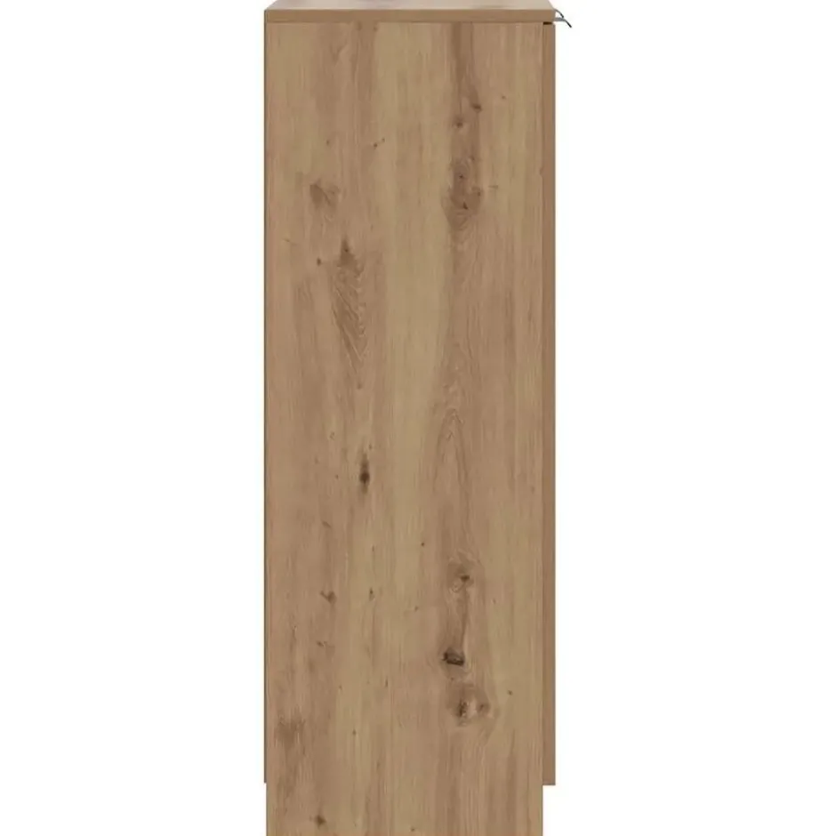 vidaXL - Schoenenkast met 2 deuren - Artisanaal eiken - Hout - 59x35x100.5 cm