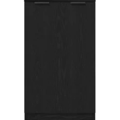 vidaXL - Schoenenkast met 2 deuren - Zwart eiken - Bewerkt hout - 59x35x100 cm