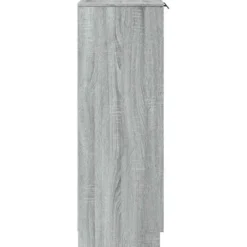 vidaXL - Schoenenkast met 2 deuren - Grijs sonoma eiken - Hout - 59x35x100.5 cm