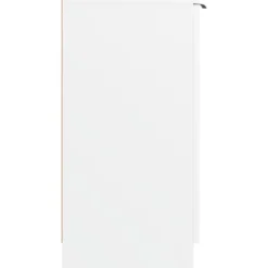vidaXL - Schoenenkast met 2 deuren - Wit - Bewerkt hout - 59x35x70 cm
