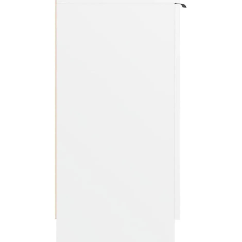 vidaXL - Schoenenkast met 2 deuren - Wit - Bewerkt hout - 59x35x70 cm
