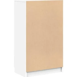vidaXL - Schoenenkast met 2 deuren - Wit - Bewerkt hout - 59x35x100.5 cm
