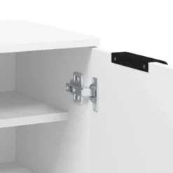 vidaXL - Schoenenkast met 2 deuren - Wit - Bewerkt hout - 59x35x100.5 cm