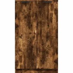 vidaXL - Schoenenkast met 2 deuren - Gerookt eiken - Hout - 59x35x100 cm