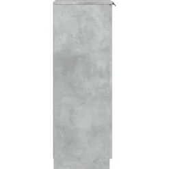 vidaXL - Schoenenkast met 2 deuren - Betongrijs - Bewerkt hout - 59x35x100.5 cm
