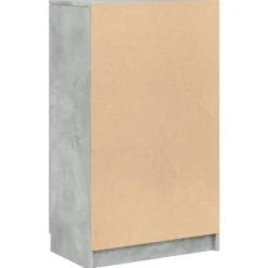 vidaXL - Schoenenkast met 2 deuren - Betongrijs - Bewerkt hout - 59x35x100.5 cm