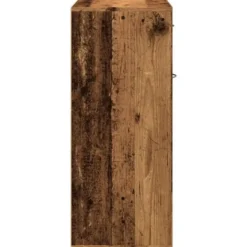 vidaXL - Schoenenkast met 1 lade en 2 deuren - Oud hout - Hout - 60x35x84 cm