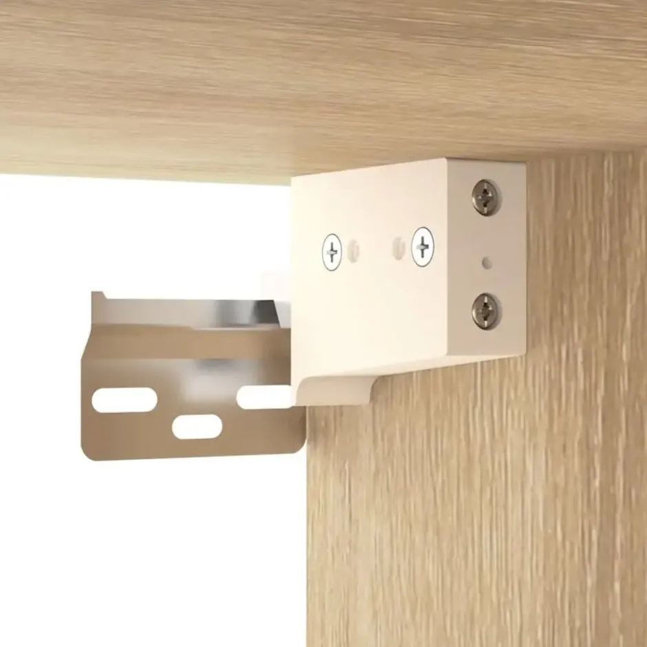 vidaXL - Schoenenkast met 6 vakken - Sonoma eiken - Bewerkt hout - 52.5x30x50 cm
