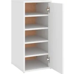 vidaXL - Schoenenkast - Wit - Bewerkt hout - 31.5 x 35 x 70 cm