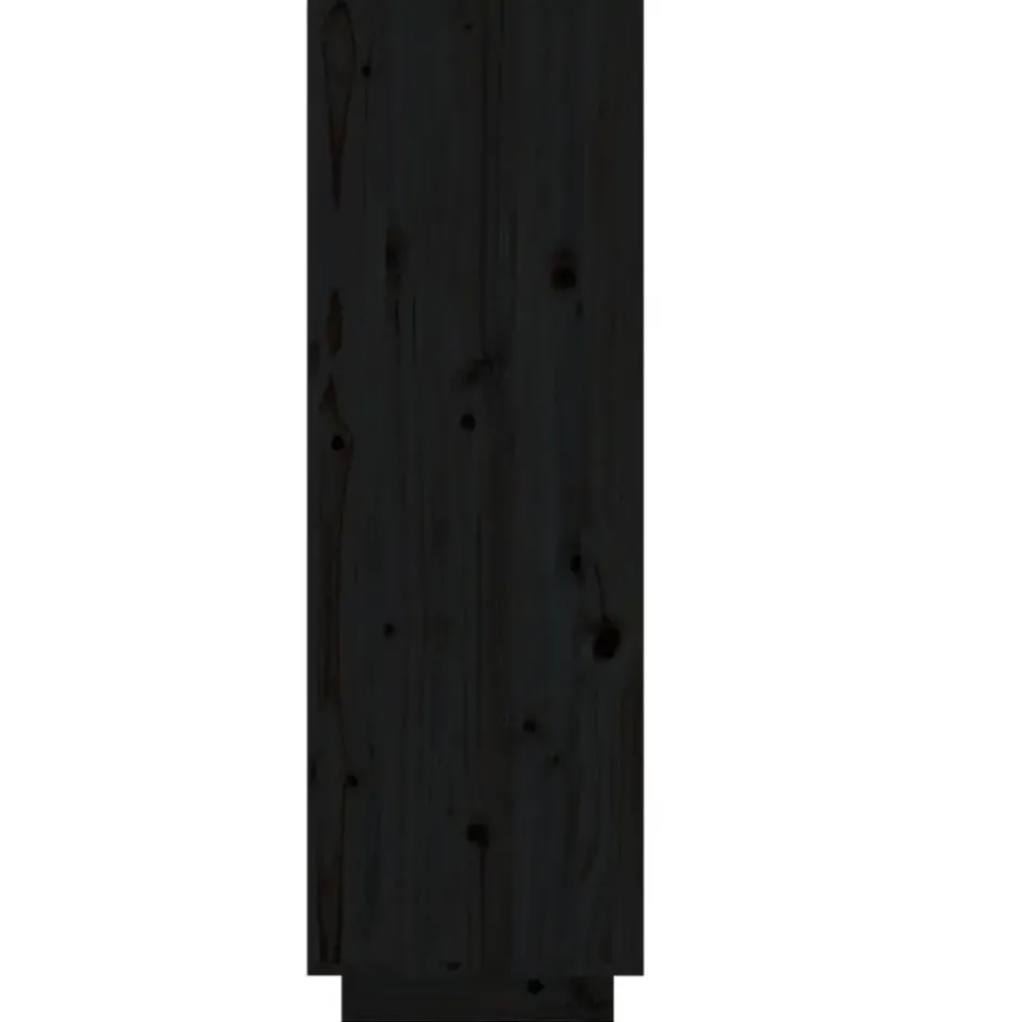 vidaXL - Schoenenkast - Zwart - Grenenhout
