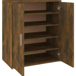 vidaXL - Schoenenrek - Bruin - Bewerkt hout - 60 x 35 x 70 cm