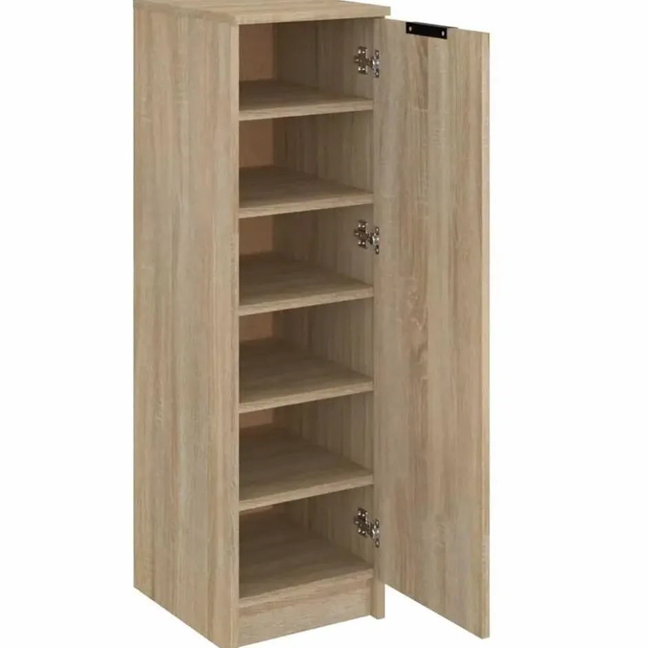 vidaXL - Schoenenrek - Bruin - Bewerkt hout