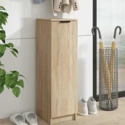vidaXL - Schoenenrek - Bruin - Bewerkt hout