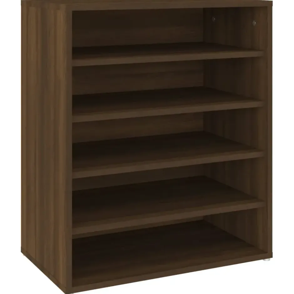 vidaXL - Schoenenrek - Bruin - Bewerkt hout - 60 x 35 x 70 cm
