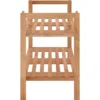 vidaXL - Schoenenrek - Bruin - Hout