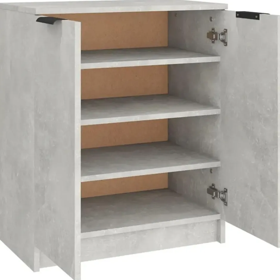 vidaXL - Schoenenrek - Grijs - Bewerkt hout