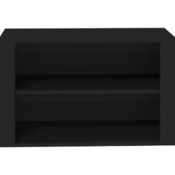 vidaXL - Schoenenrek - Zwart - Bewerkt hout