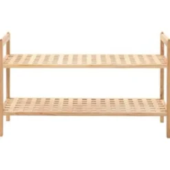 vidaXL - Schoenrek - Beige - Hout