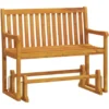 vidaXL - Schommelbank - Bruin - Acaciahout -110 cm