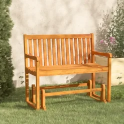 vidaXL - Schommelbank - Bruin - Acaciahout -110 cm