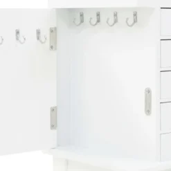 vidaXL - Sieradenkast - Wit - MDF
