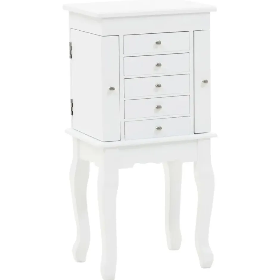 vidaXL - Sieradenkast - Wit - MDF