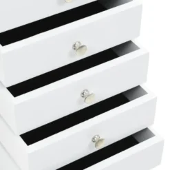 vidaXL - Sieradenkast - Wit - MDF