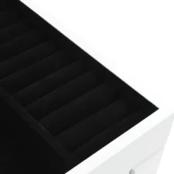 vidaXL - Sieradenkast - Wit - MDF