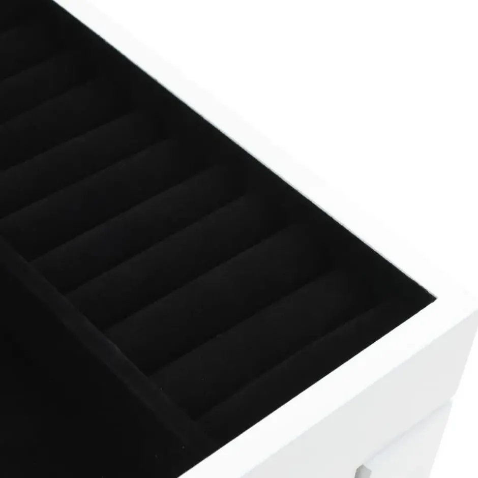 vidaXL - Sieradenkast - Wit - MDF