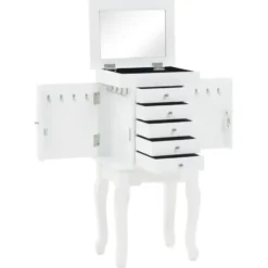 vidaXL - Sieradenkast - Wit - MDF