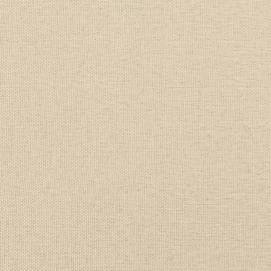 vidaXL Slaapbank 2-zits inklapbaar met kussens - Crème stof - 112 cm