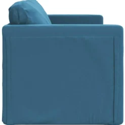 vidaXL Slaapbank 2-zits inklapbaar met kussens - Bluaw fluweel - 122 cm