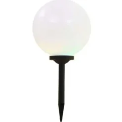 vidaXL - Solarlamp - Wit - Polypropyleen - 30 cm - 2 stuks