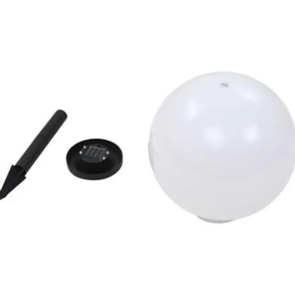 vidaXL - Solarlamp - Wit - Polypropyleen - 30 cm - 2 stuks