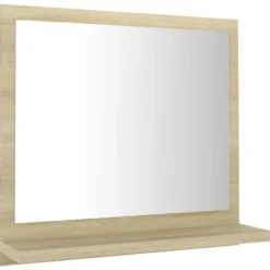 vidaXL - Spiegel - Bruin - Bewerkt hout - 40 x 10.5 x 37 cm