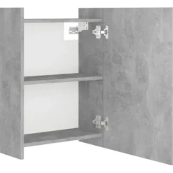 vidaXL - Spiegelkast - Grijs - Bewerkt hout