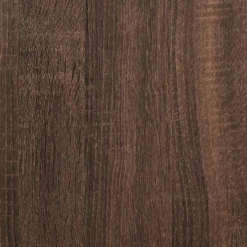 vidaXL - Spiegelkast LED 60x12x45 cm bewerkt hout bruin eikenkleur