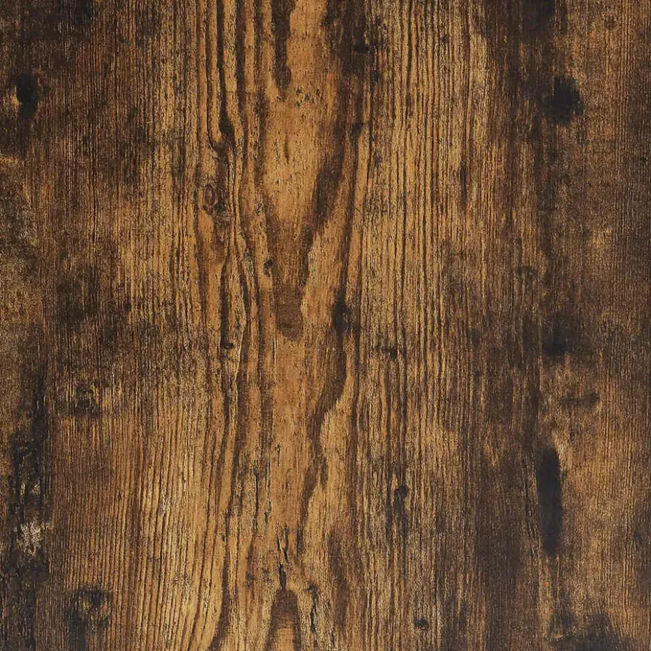 vidaXL - Spiegelkast LED 60x12x45 cm bewerkt hout gerookt eikenkleurig