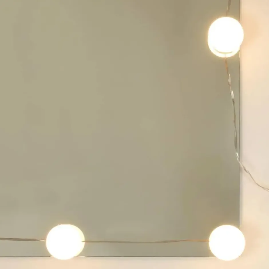 vidaXL - Spiegelkast met LED-verlichting 70x16,5x60 cm bruin eikenkleur