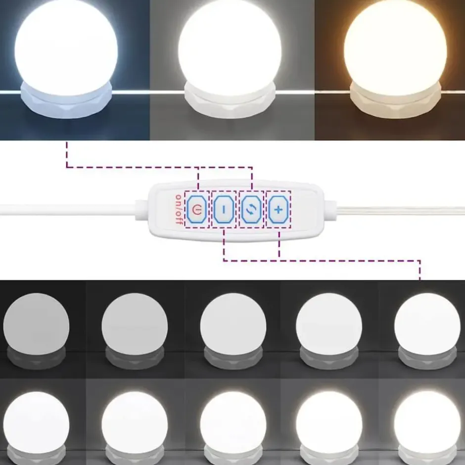 vidaXL - Spiegelkast met LED-verlichting 70x16,5x60 cm grijs sonoma