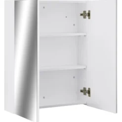 vidaXL - Spiegelkast - Wit - MDF