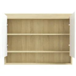 vidaXL - Spiegelkast - Wit - MDF