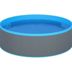 vidaXL - Splasher Pool - Grijs - Staal