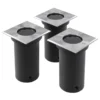 vidaXL - Spotlight - Zwart - Roestvrij staal - 3 stuks