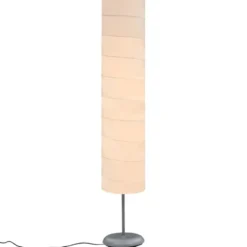 vidaXL - Staande Lamp - Wit - Papier